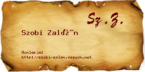 Szobi Zalán névjegykártya